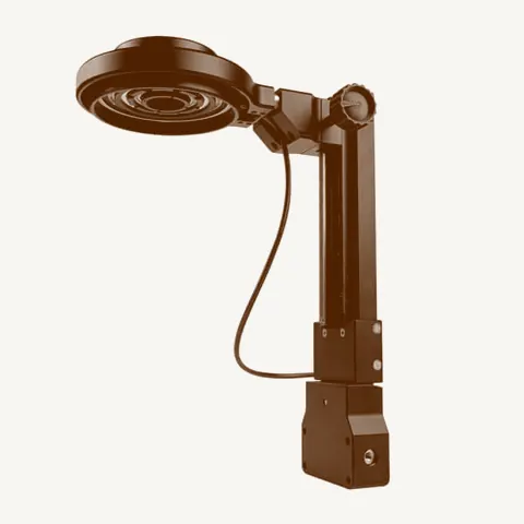 Cairn Aura Pro illuminator on an arm